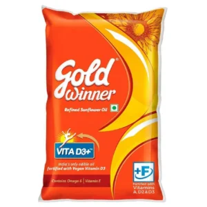 Gold Winner Refined Sunflower Oil 1 litre Pouch