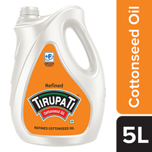 Tirupati Refined Cottonseed Oil 5 Litre Can