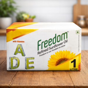 Freedom Refined Sunflower Oil 1 Litre Oil Box 16 Pouch In Box Total 16 Litre
