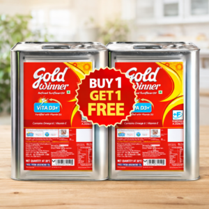Gold Winner Refined Sunflower Oil 15 Kg Buy 1 Get 1 Free Total 30 Litre Limited Stock
