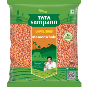 Tata Sampann Masoor Whole Dal 1 Kg Pack
