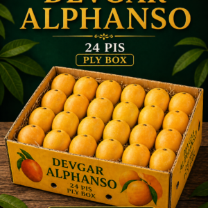 Devgar Alphanso 24 Pis Ply Box 1 Mango Approx 200-250 Grm Best Quality